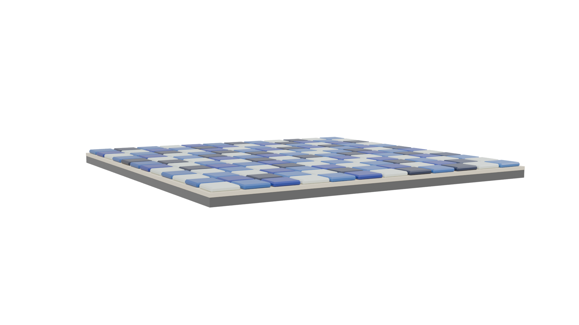 Stylized Blue Tile Floor Model - Professional 3D Model Render 13