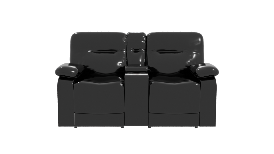Stylish Leather Reclining Sofa 3D Model - Professional 3D Model Render 11