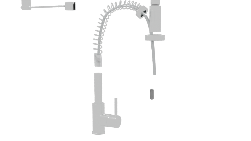Stylized Metal Industrial Lamp Model - Professional 3D Model Render 9