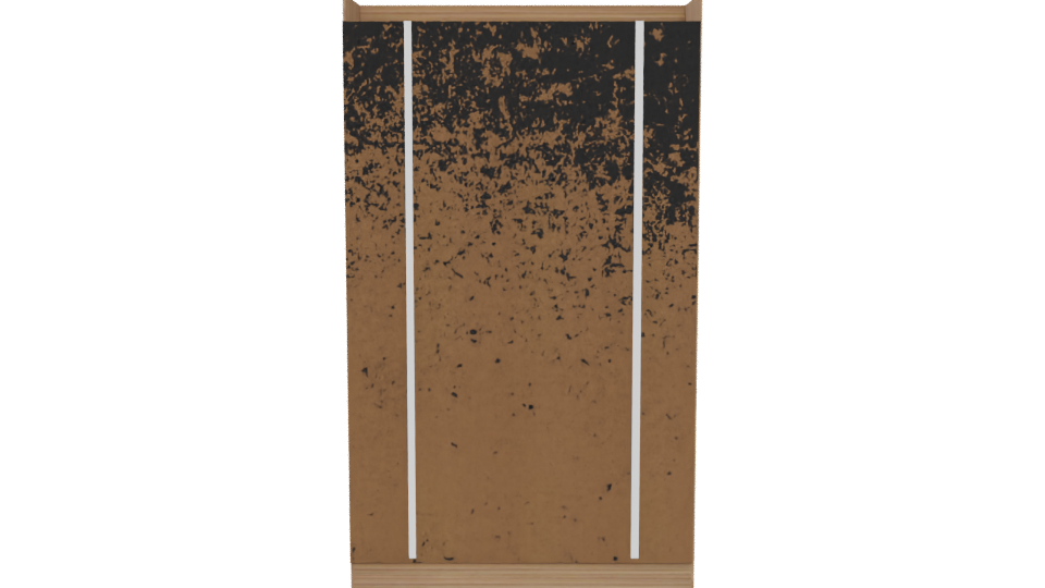 Stylish Wooden Wardrobe Model - Professional 3D Model Render 5