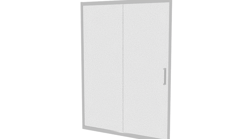 Mampara Corredera Frontal Light 3D - Professional 3D Model Render 6