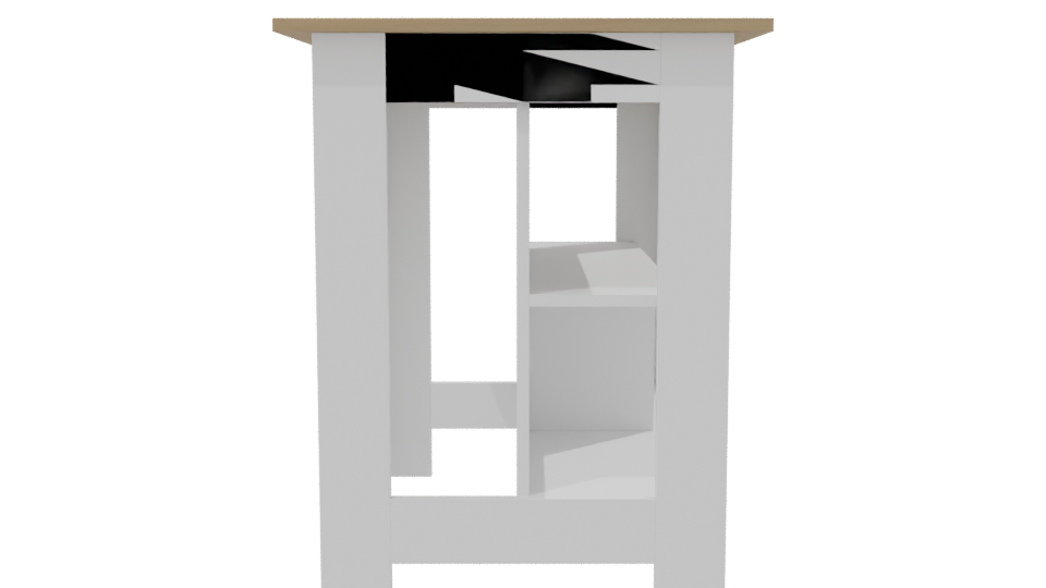 Minimalist Wooden Table Model - Professional 3D Model Render 8