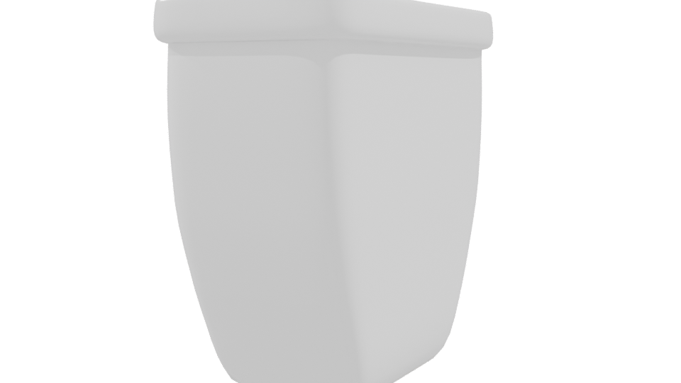 Stylish Minimalist Toilet Model - Professional 3D Model Render 9