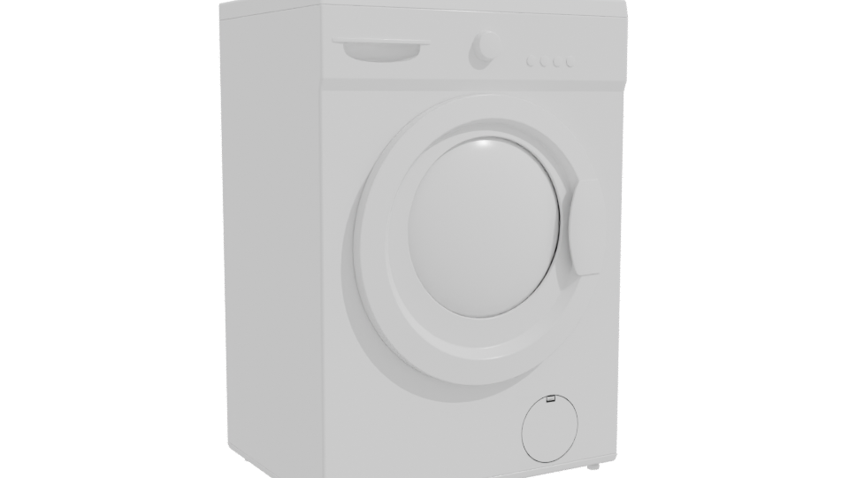 Realistic Washing Machine Model 3D - Professional 3D Model Render 10