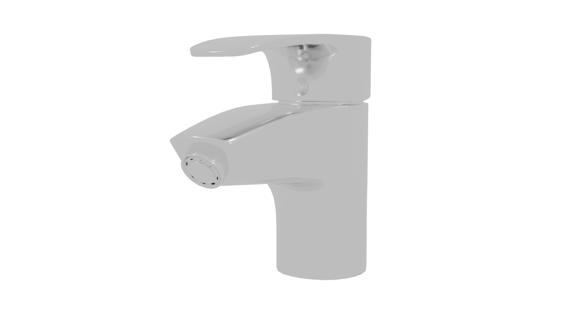 Sleek Modern Faucet 3D Model - Professional 3D Model Render 3