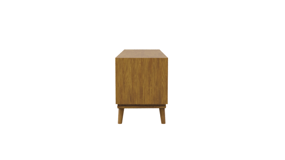 Stylish Wooden TV Stand 3D - Professional 3D Model Render 8