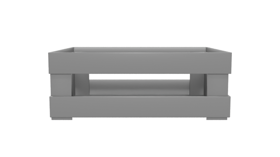 Stylish Minimalist Storage Crate 3D Model - Professional 3D Model Render 5