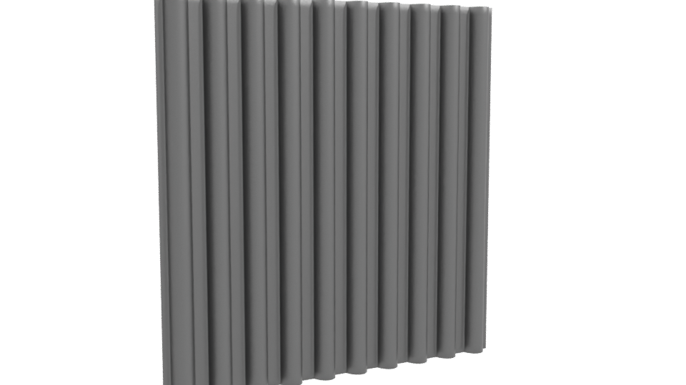 Textured Metal Wall Panel 3D - Professional 3D Model Render 10