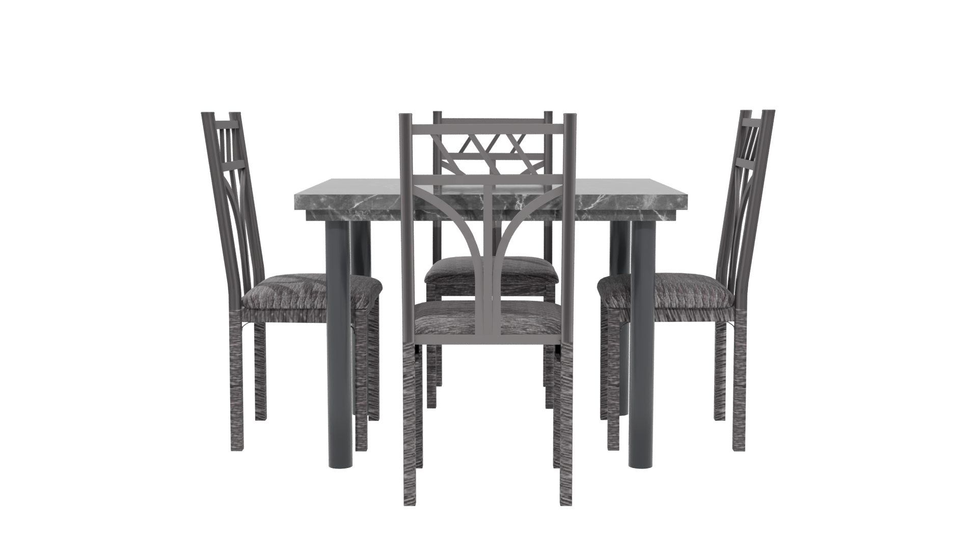 Stylish Dining Table Set 3D - Professional 3D Model Render 5