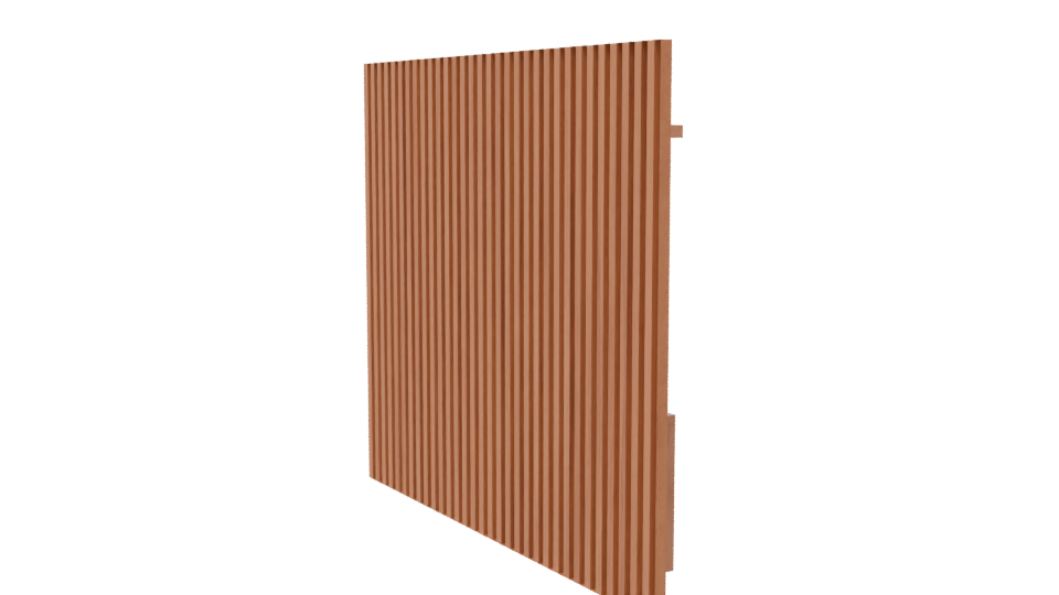 Contemporary Wooden Wall Unit 3D - Professional 3D Model Render 7