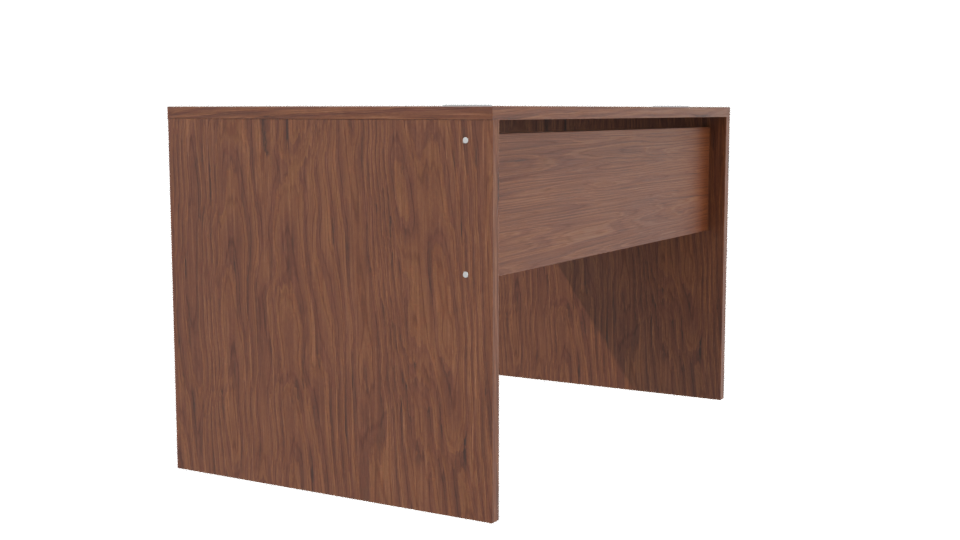 Stylish Wooden Office Table 3D - Professional 3D Model Render 3