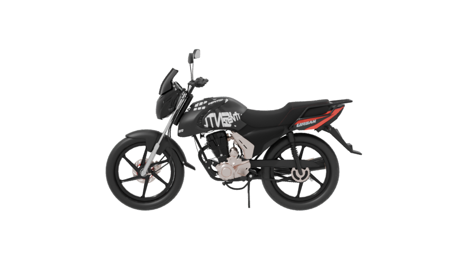 Dynamic Motorcycle 3D Model - Professional 3D Model Render 2