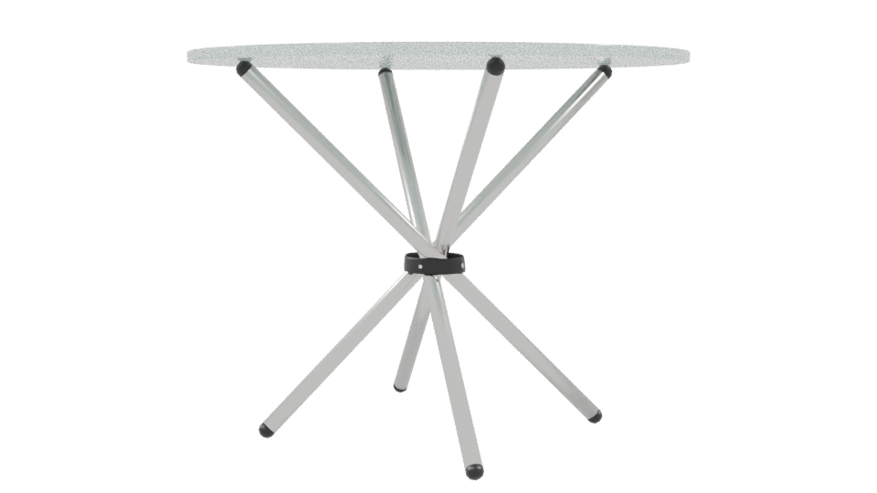 Stylish Glass Top Table 3D - Professional 3D Model Render 9