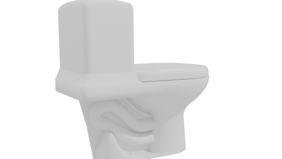 Stylish Bathroom Toilet Model 3D - Professional 3D Model Render 10