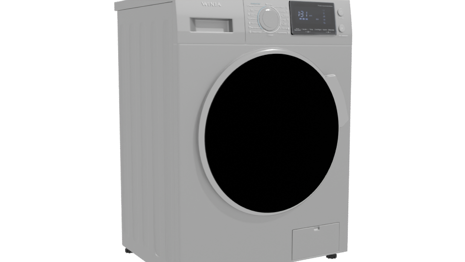 Ultra Slim Washer Dryer 3D Model - Professional 3D Model Render 10