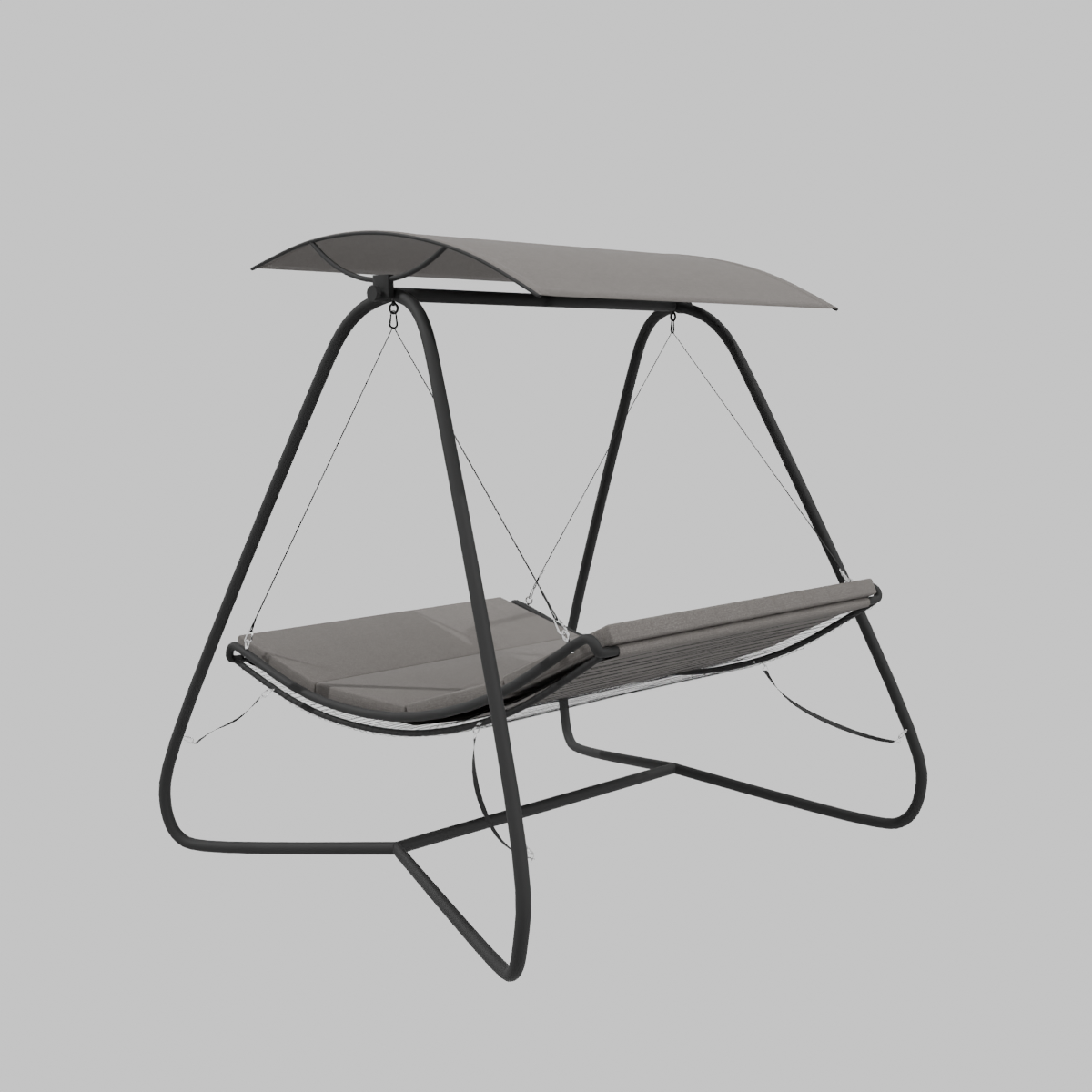 Reposera columpio con toldo