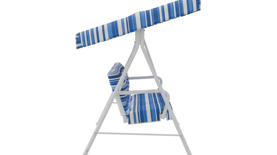 Stylish Outdoor Swing Bench with Canopy 3D Model - Professional 3D Model Render 8