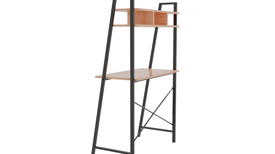 Industrial Bookshelf 3D Model - Professional 3D Model Render 9