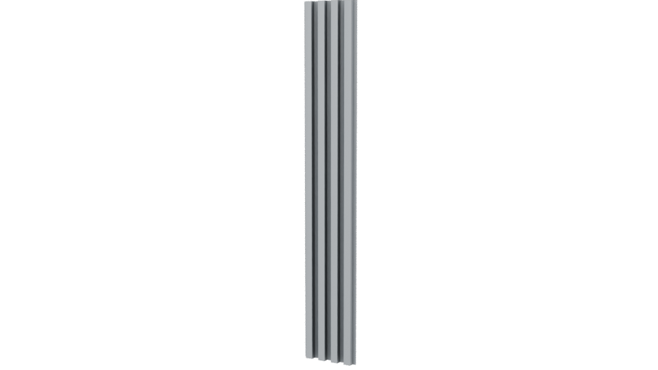 Vertical Slatted Wall Panel Model - Professional 3D Model Render 6