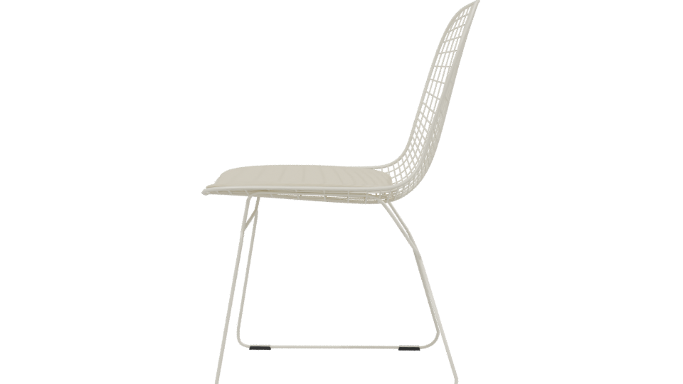 Stylish Wireframe Dining Chair 3D - Professional 3D Model Render 2