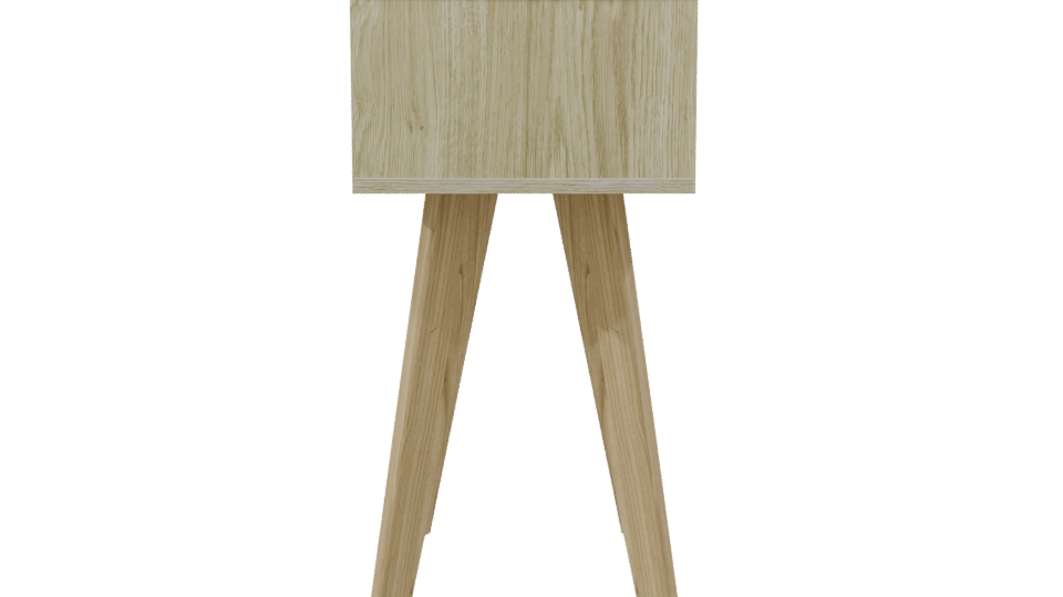 Stylish Wooden Nightstand 3D Model - Professional 3D Model Render 8