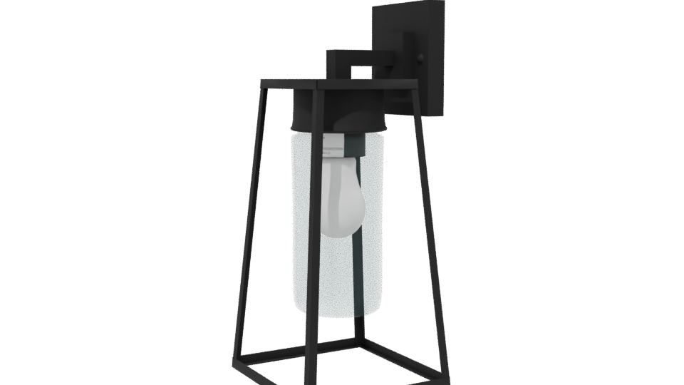 Industrial Glass Lantern Model - Professional 3D Model Render 13