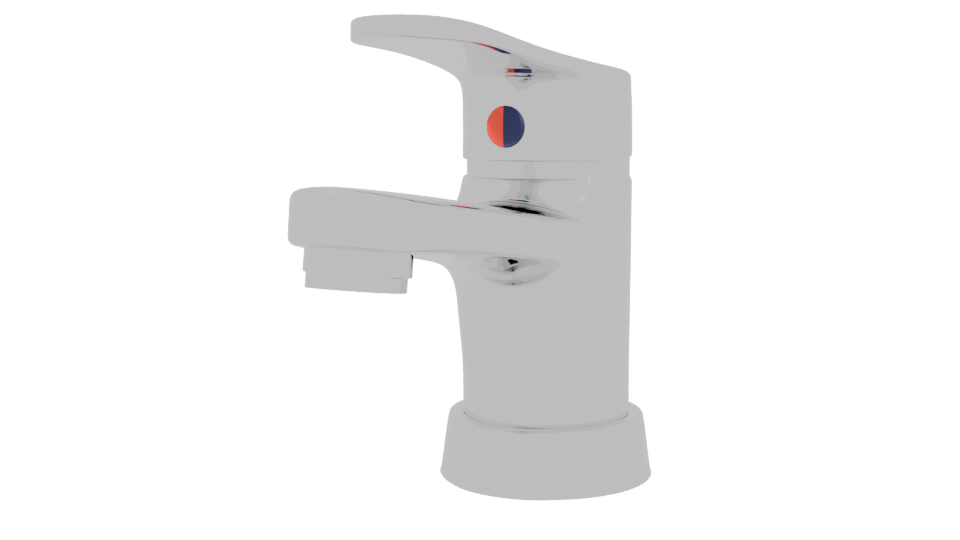 Stylish Kitchen Faucet 3D Model - Professional 3D Model Render 3