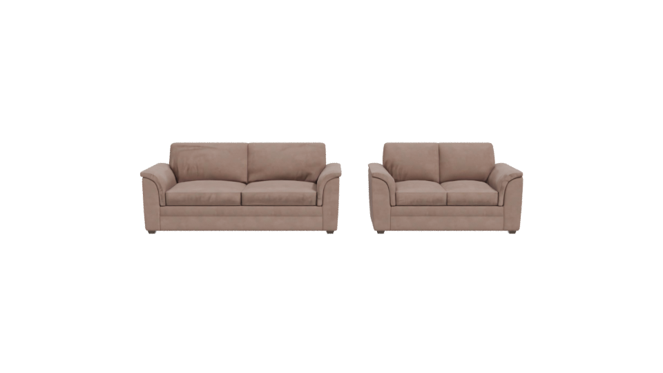 Stylish Leather Sofa Set 3D - Professional 3D Model Render 11