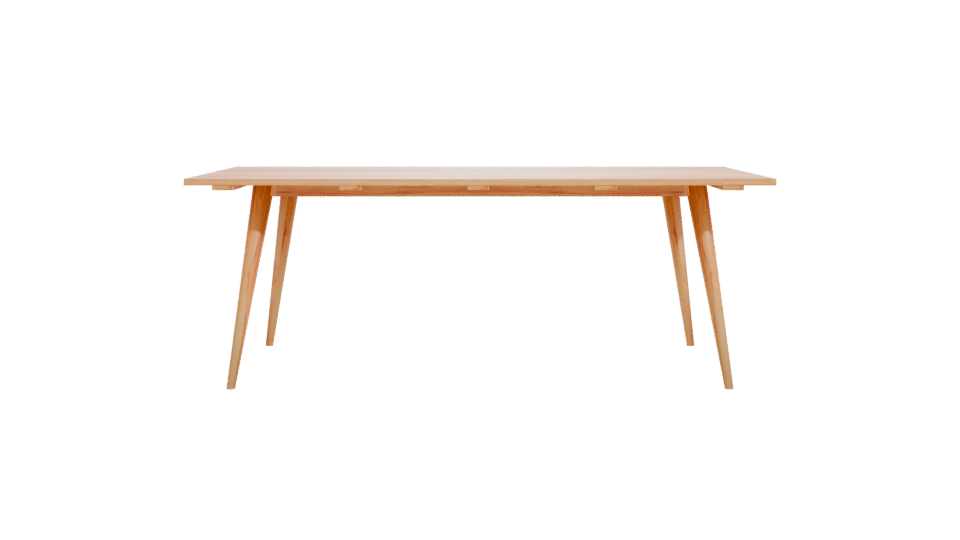 Stylish Wooden Dining Table Model - Professional 3D Model Render 11