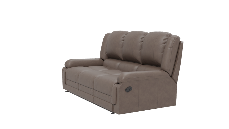 Stylish Modern Reclining Sofa 3D Model - Professional 3D Model Render 13