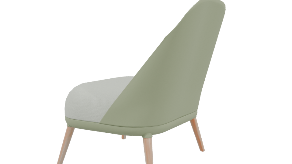 Stylish Modern Lounge Chair 3D - Professional 3D Model Render 3