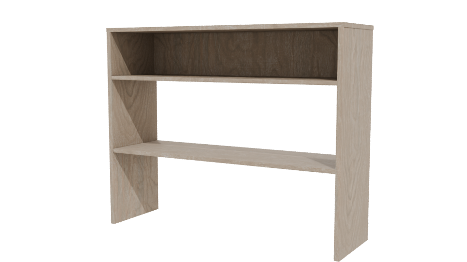 Stylish Wooden Shelf Display 3D - Professional 3D Model Render 12