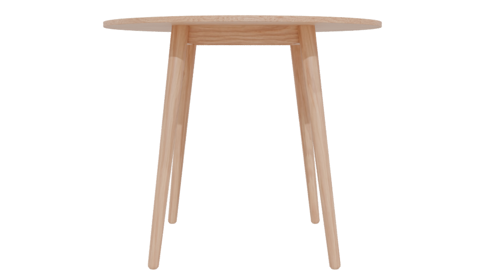Stylish Wooden Dining Table 3D - Professional 3D Model Render 5