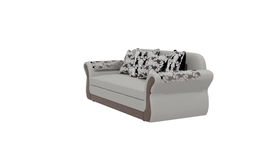 Elegant Fabric Sofa 3D Model - Professional 3D Model Render 13