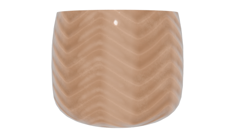 Stylish Metallic Planter Model - Professional 3D Model Render 12