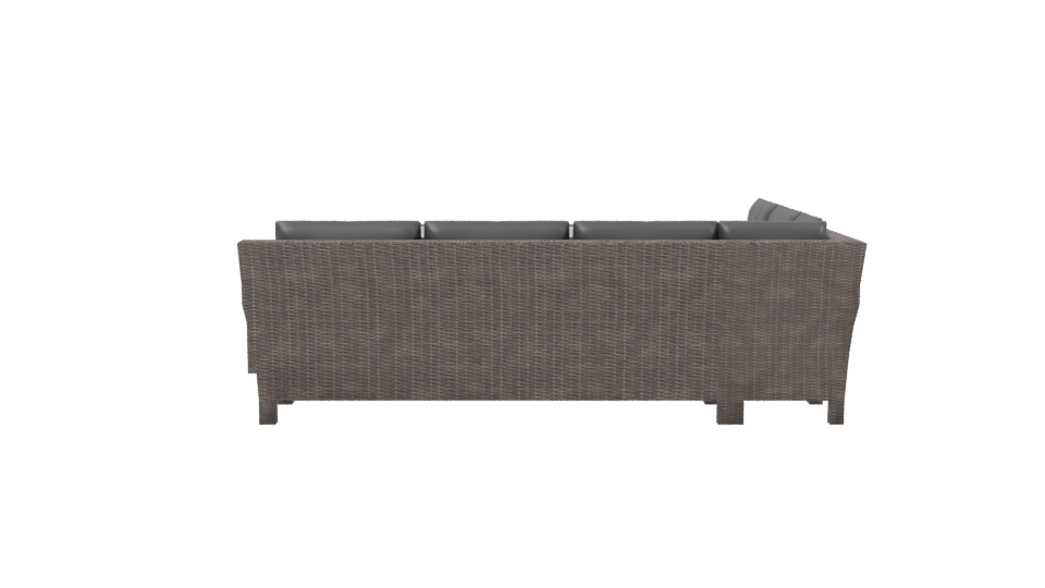 Stylish Outdoor Lounge Set 3D Model - Professional 3D Model Render 2