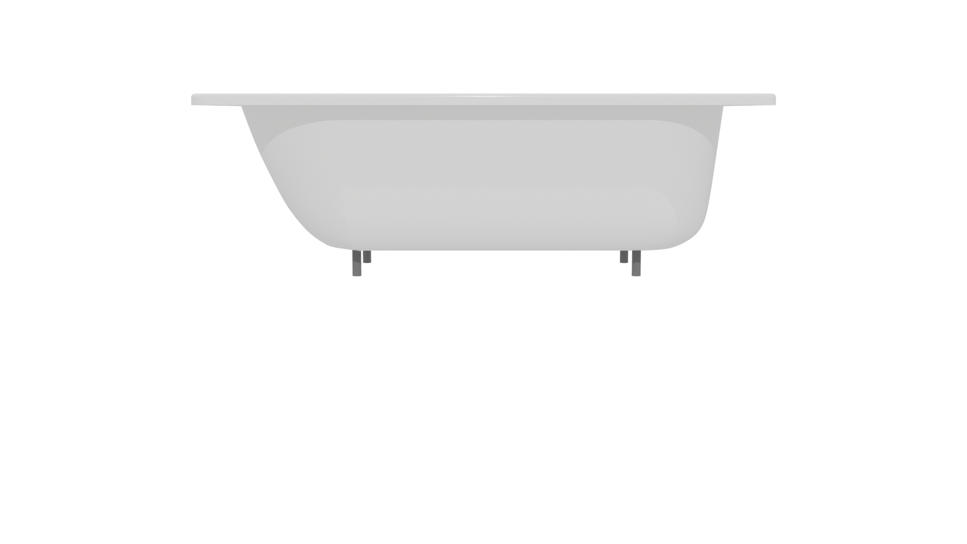 Sleek Modern Bathtub 3D Model - Professional 3D Model Render 5