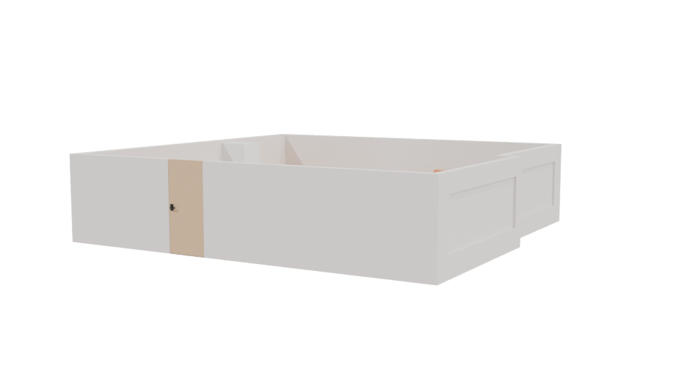 Stylish Minimalist Bedroom 3D Model - Professional 3D Model Render 3