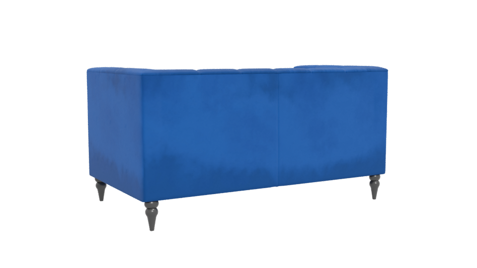 Stylish Blue Sofa Model 3D - Professional 3D Model Render 4