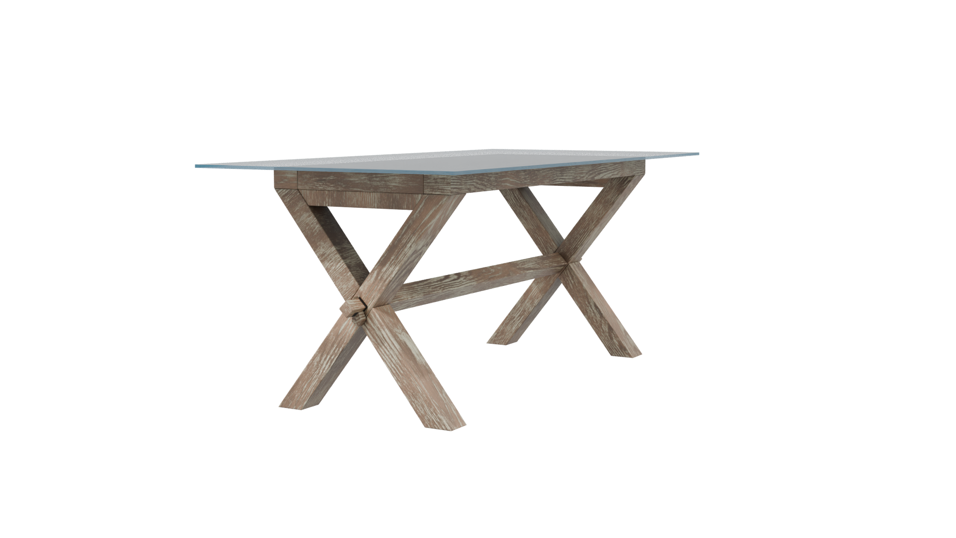 Stylish Wooden Dining Table Model - Professional 3D Model Render 3