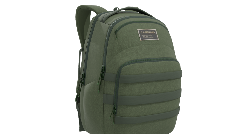 Stylish Green Backpack Model - Professional 3D Model Render 10