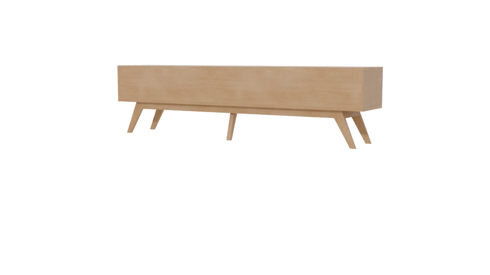 Contemporary Wooden Console Table 3D - Professional 3D Model Render 6