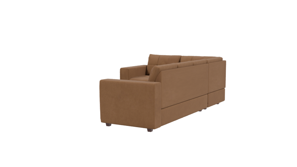 Stylish Sectional Sofa Model - Professional 3D Model Render 3