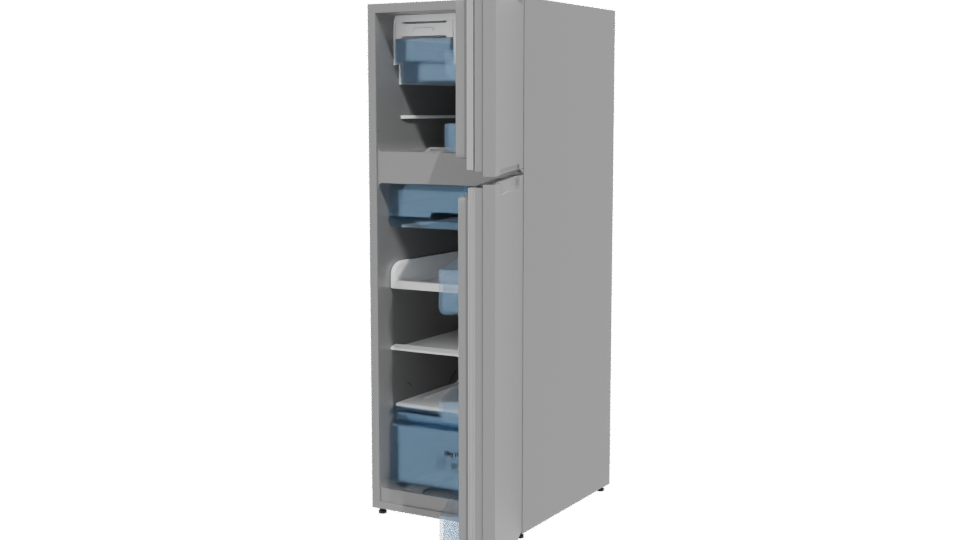 Modern Refrigerator 3D Model - Professional 3D Model Render 12