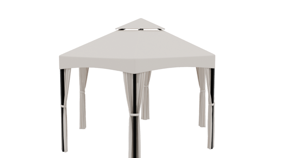 Stylish Outdoor Canopy Tent 3D Model - Professional 3D Model Render 3