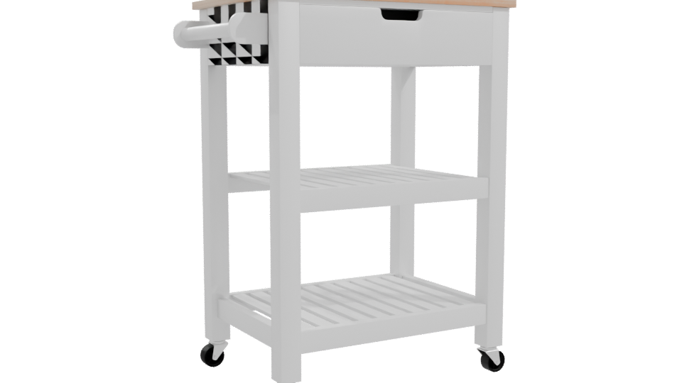 Stylish Kitchen Cart 3D Model - Professional 3D Model Render 10