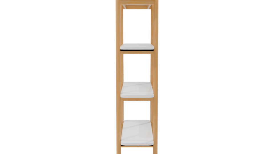 Modern Minimalist Shelf 3D Model - Professional 3D Model Render 8