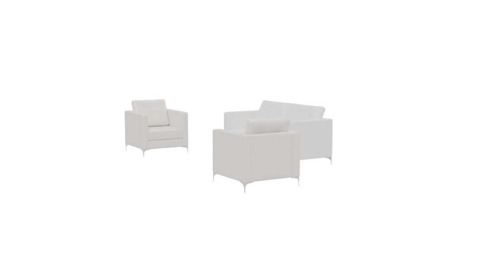Living Room Sofa Set 3D Model - Professional 3D Model Render 13