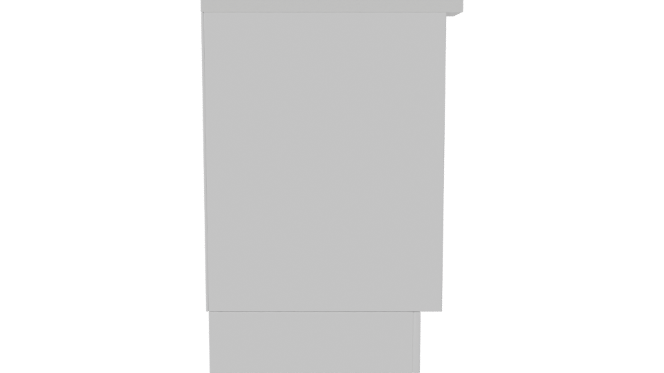 Elegant Minimalist Wooden Shelf 3D - Professional 3D Model Render 8