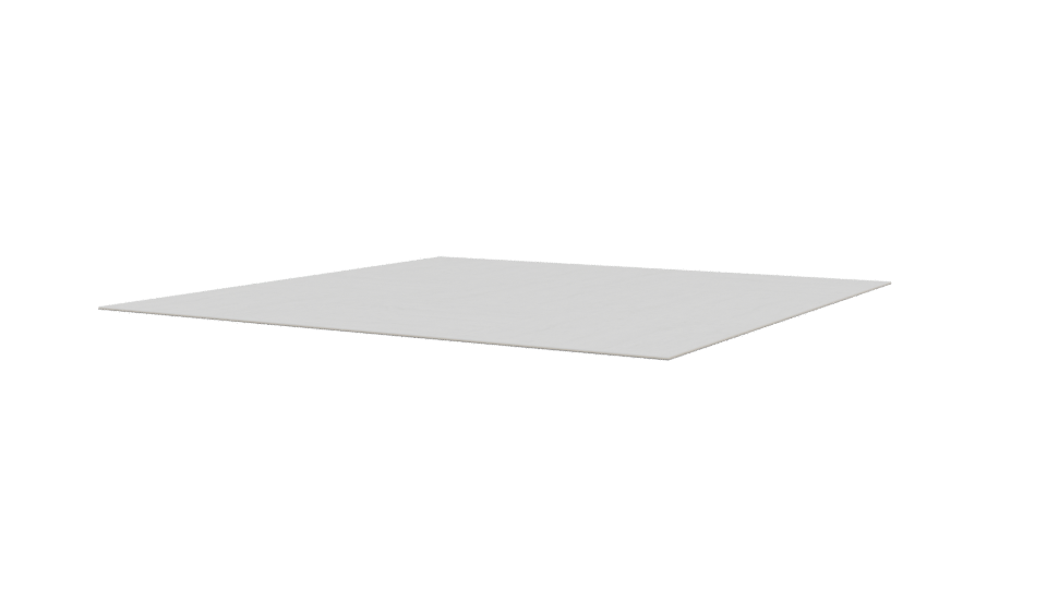 Minimalist White Floor Panel 3D - Professional 3D Model Render 3